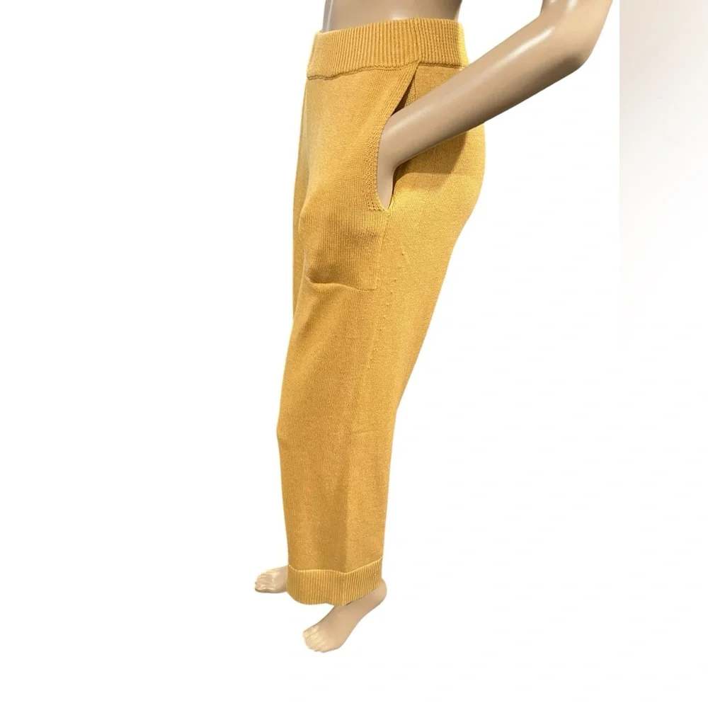 NWOT Free People Beach Womens Solar 2 Piece Cardigan & Pants Set XS Gold Heather - Picture 7 of 13